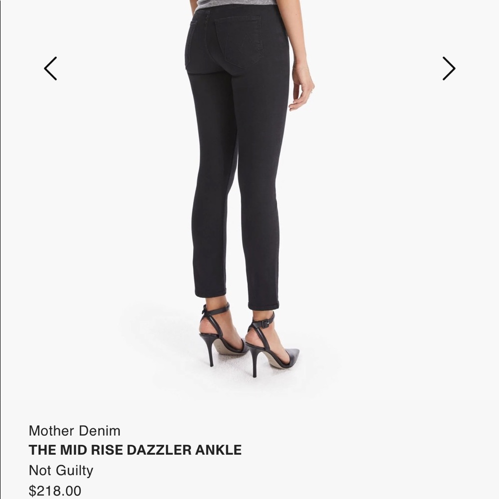 Mother jeans mid-rise dazzler ankle size 28